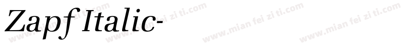 Zapf Italic字体转换